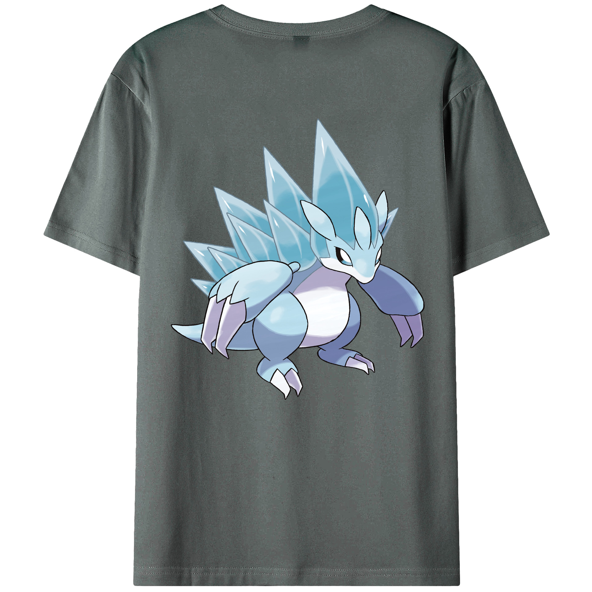 （画像用） ポケットモンスター Pokémon 綿100％ メンズ半袖Tシャツ（バックプリント） 通気性